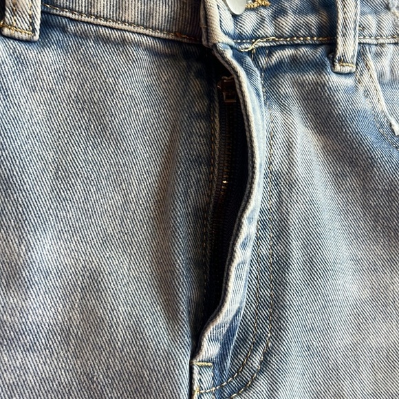 NASTY-GAL collection high waist, distressed denim shorts size large New - Picture 4 of 8